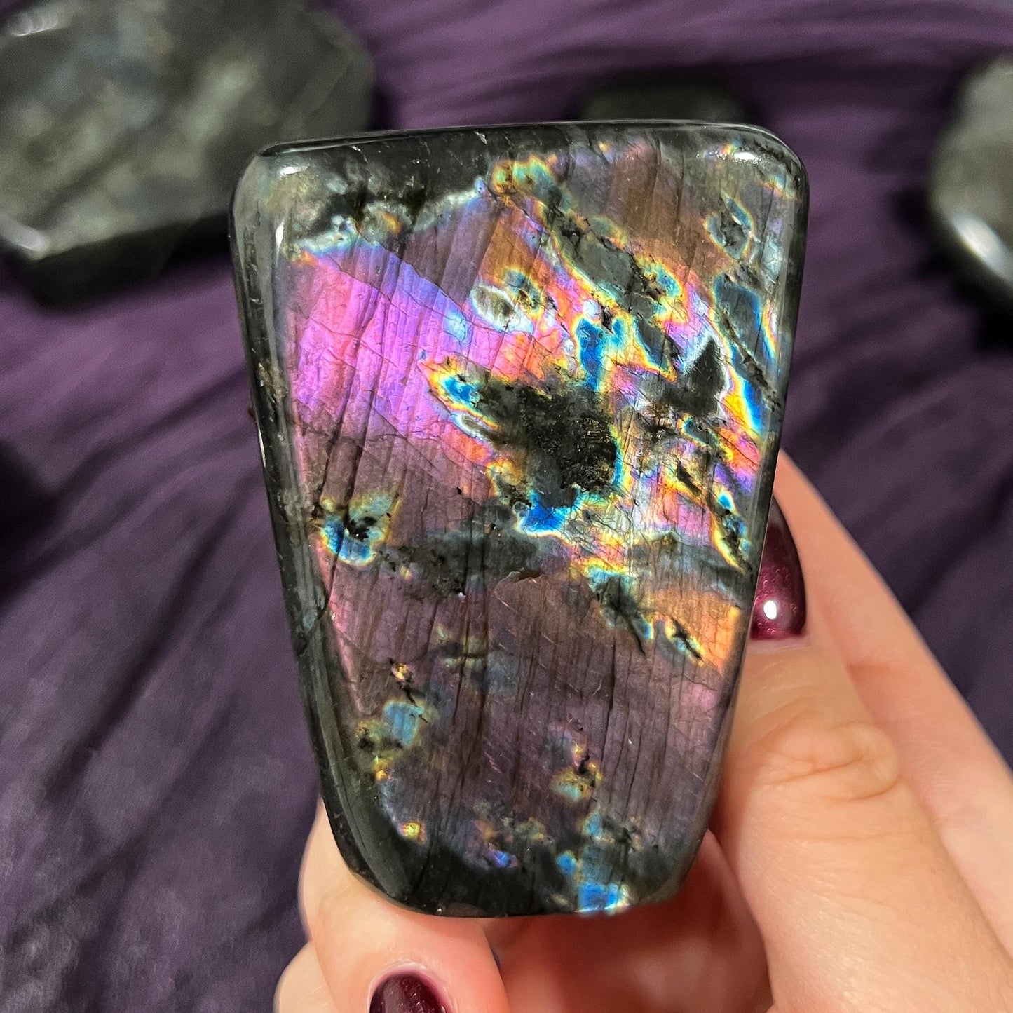 Purple Rainbow Labradorite Freeform