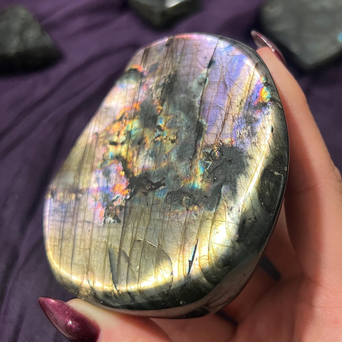 Purple Silver Labradorite Freeform
