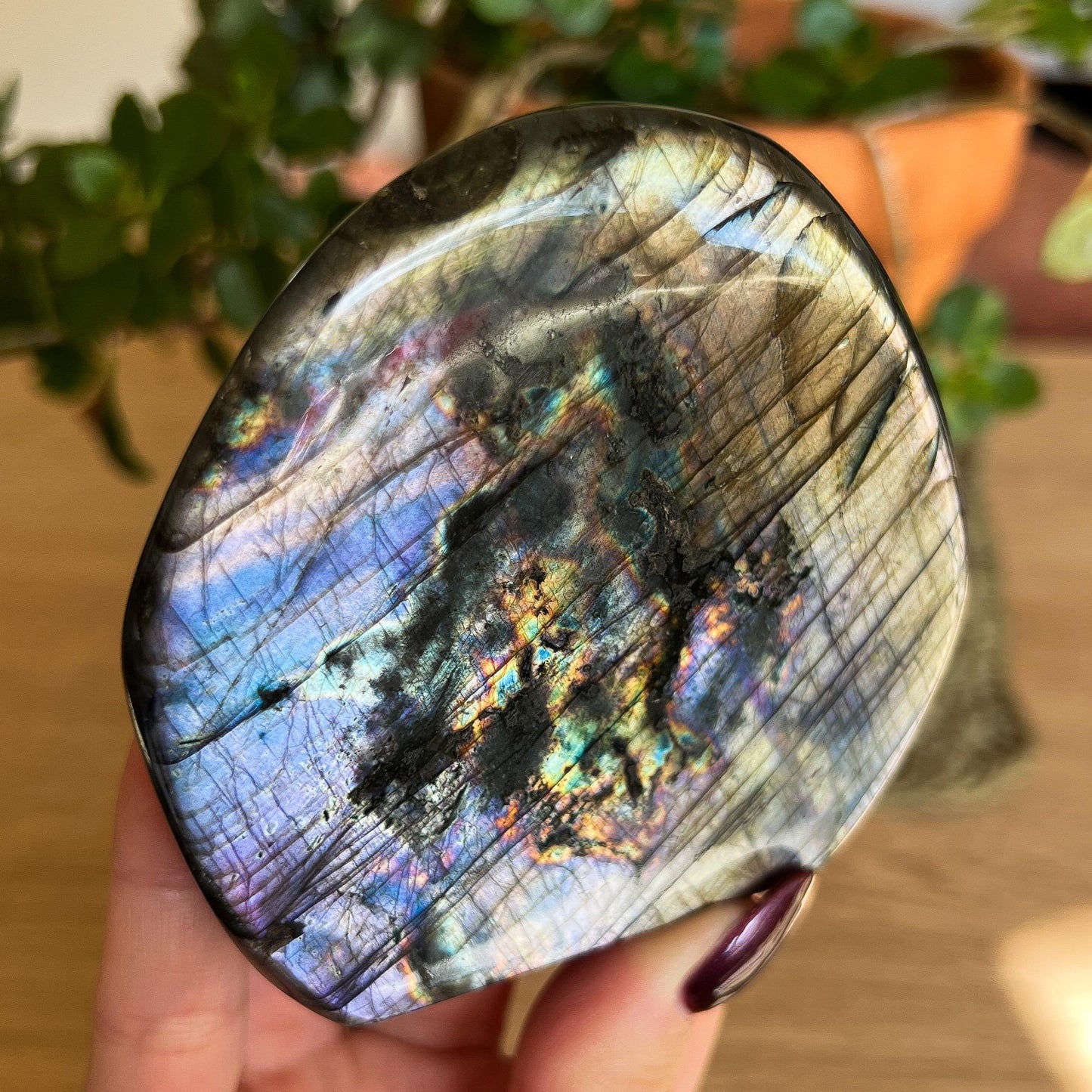Purple Silver Labradorite Freeform