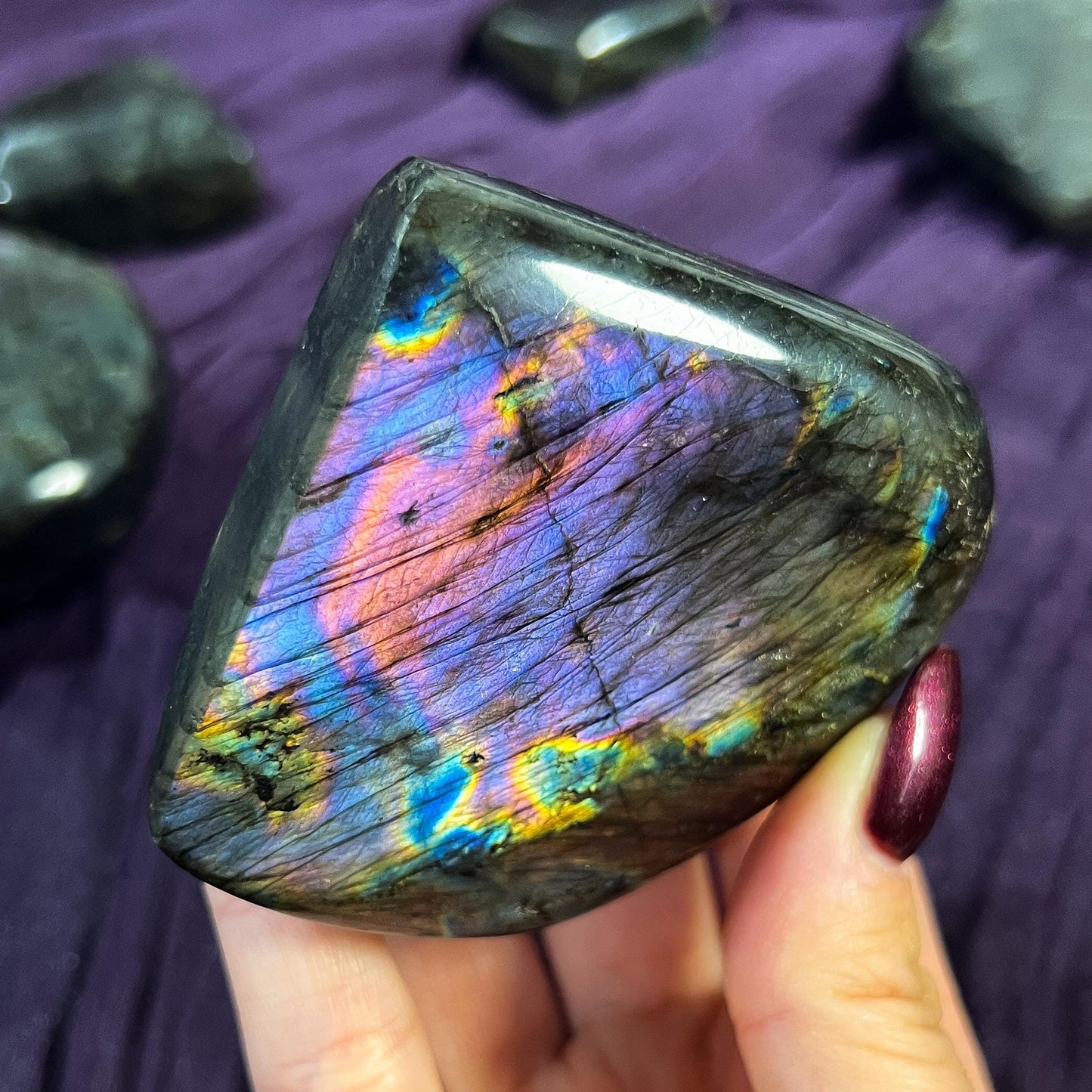 Purple Rainbow Labradorite Freeform