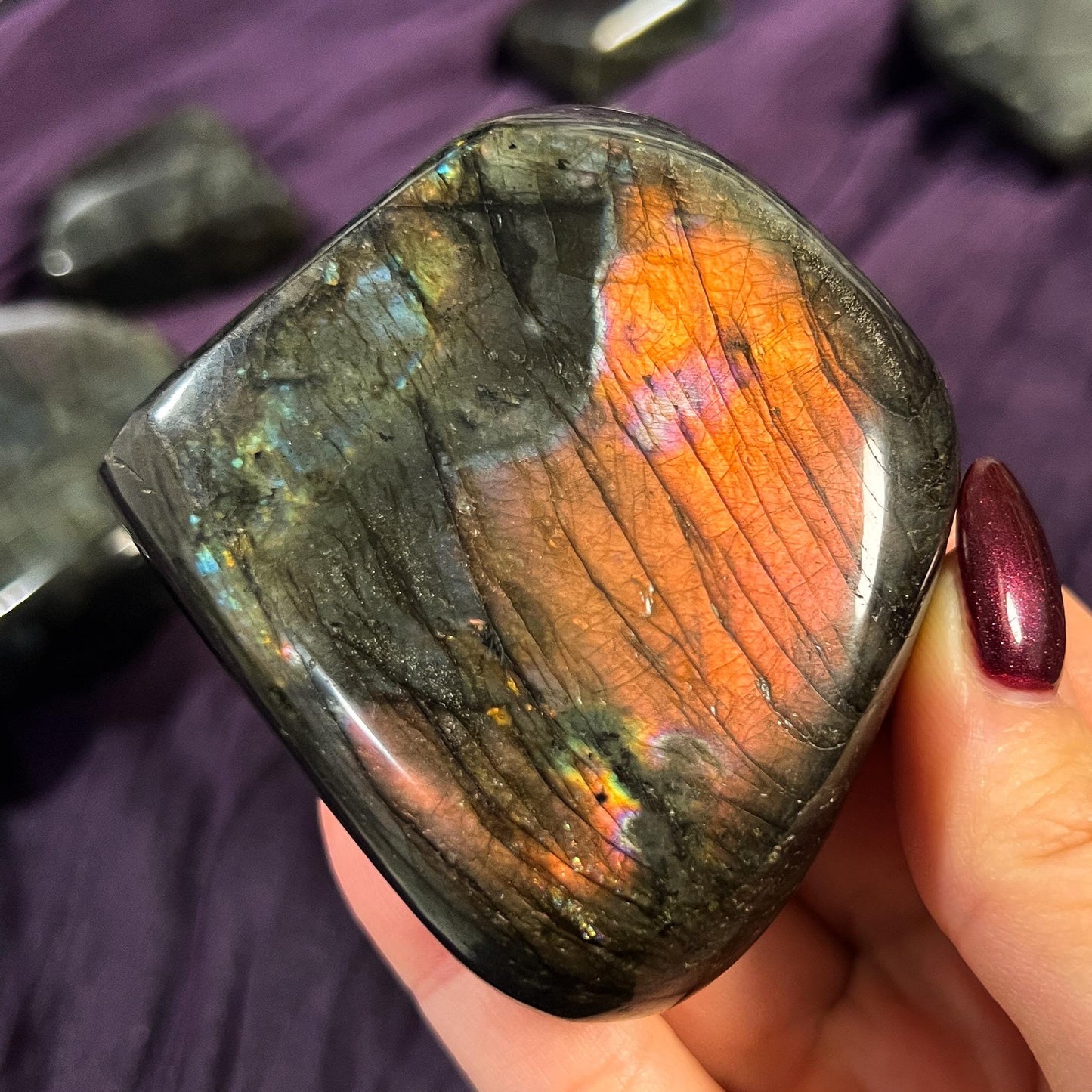 Purple Rainbow Labradorite Freeform