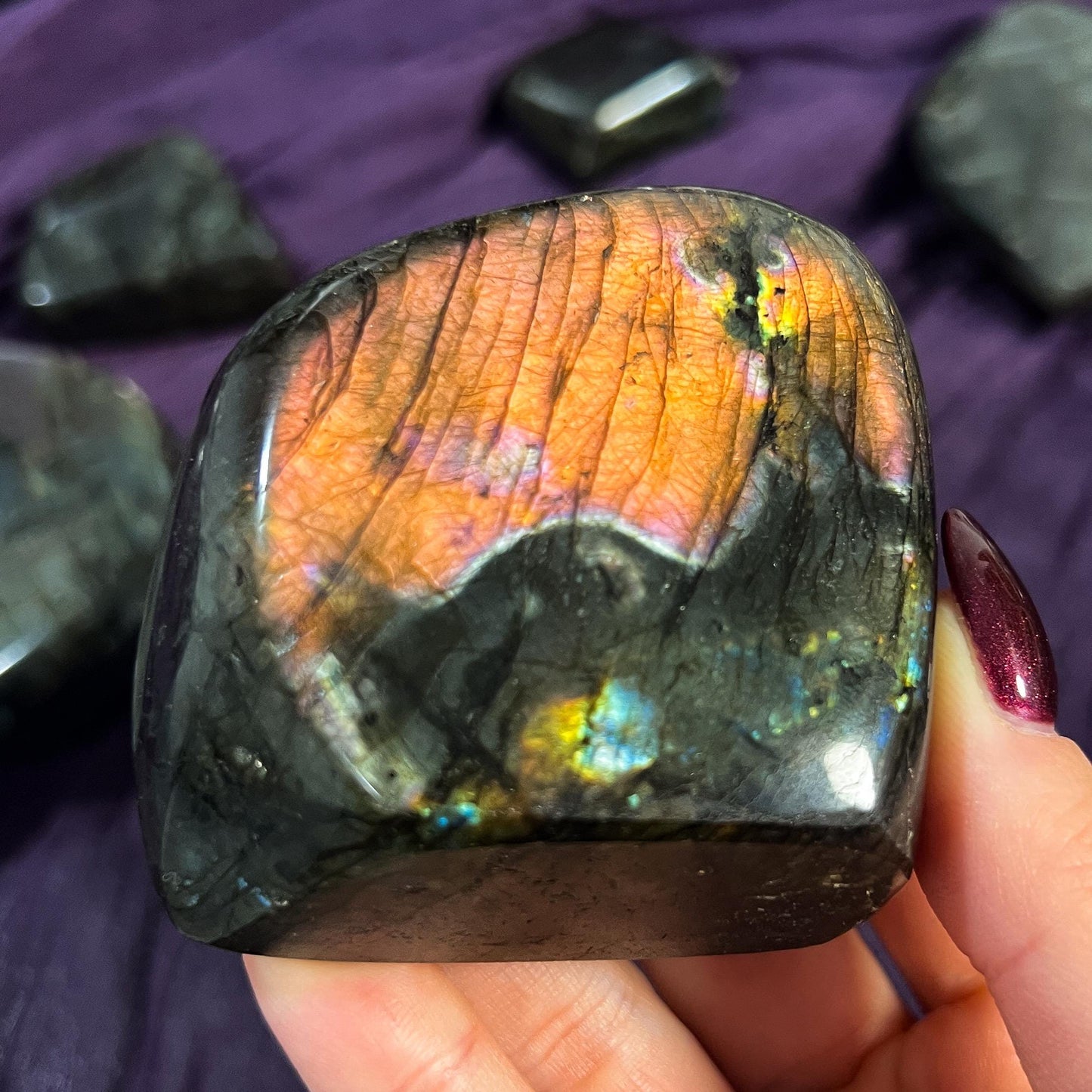 Purple Rainbow Labradorite Freeform