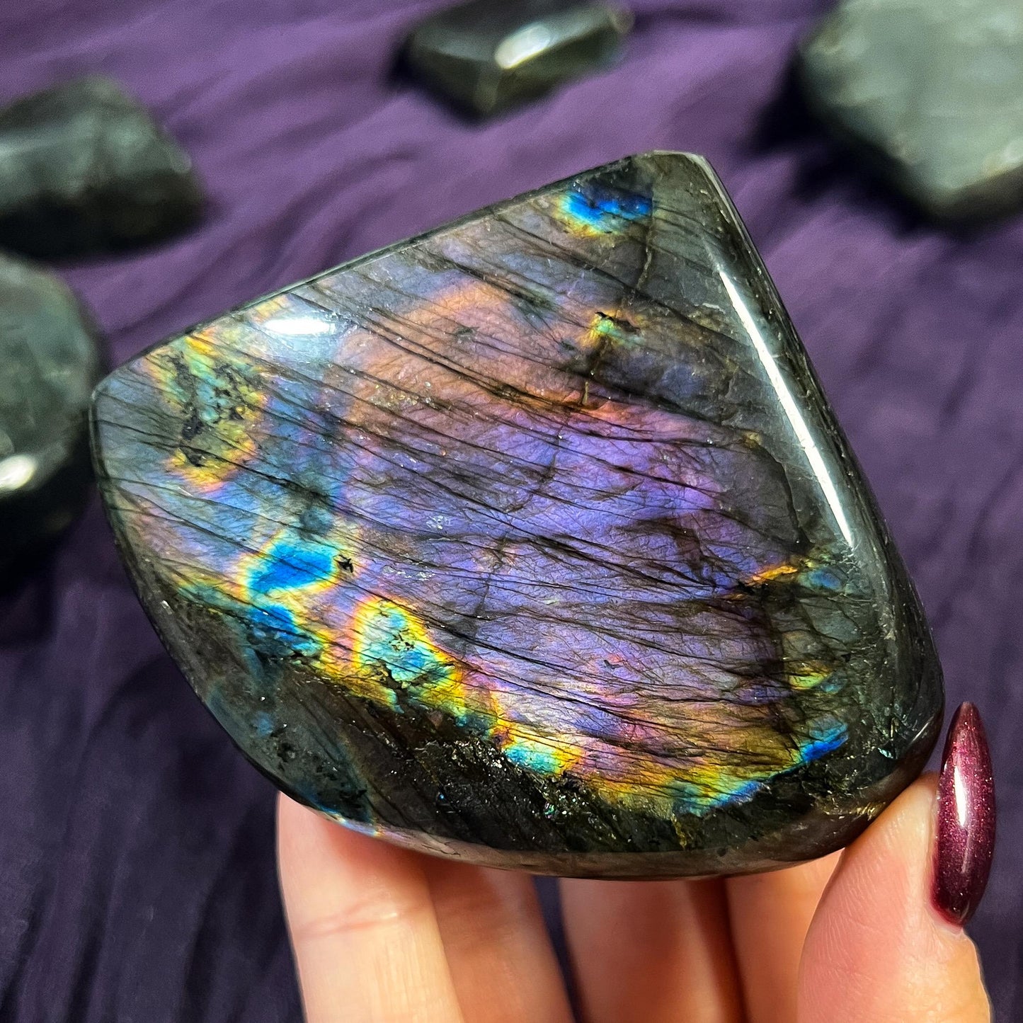 Purple Rainbow Labradorite Freeform