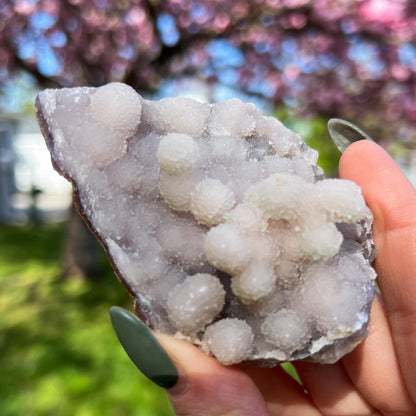 Pink Botryoidal Chalcedony Translucent Specimen