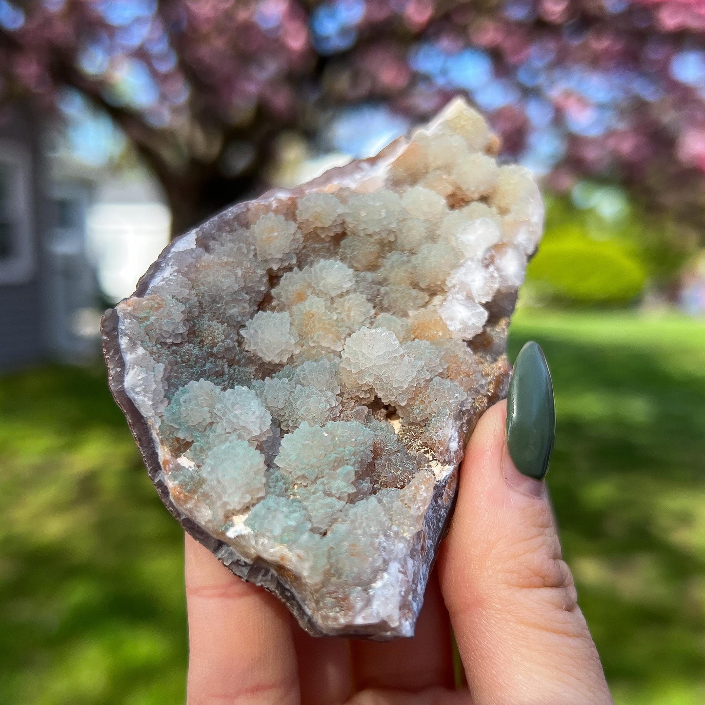 Green Botryoidal Chalcedony Translucent Specimen
