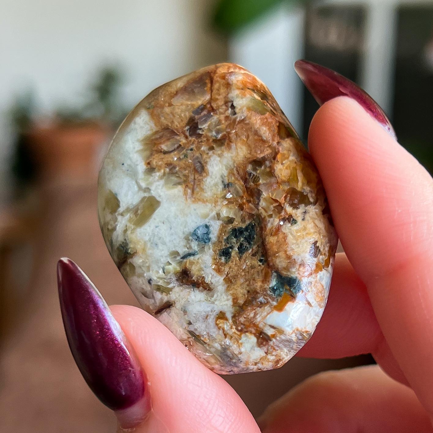 Ascension Euphoralite Palm Stone
