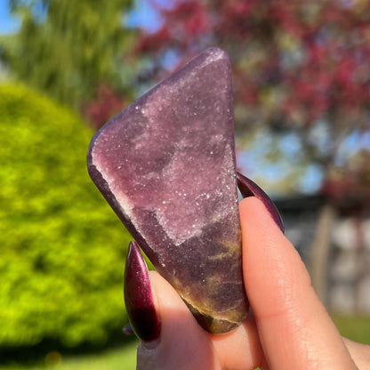 Midnight Euphoralite Palm Stone
