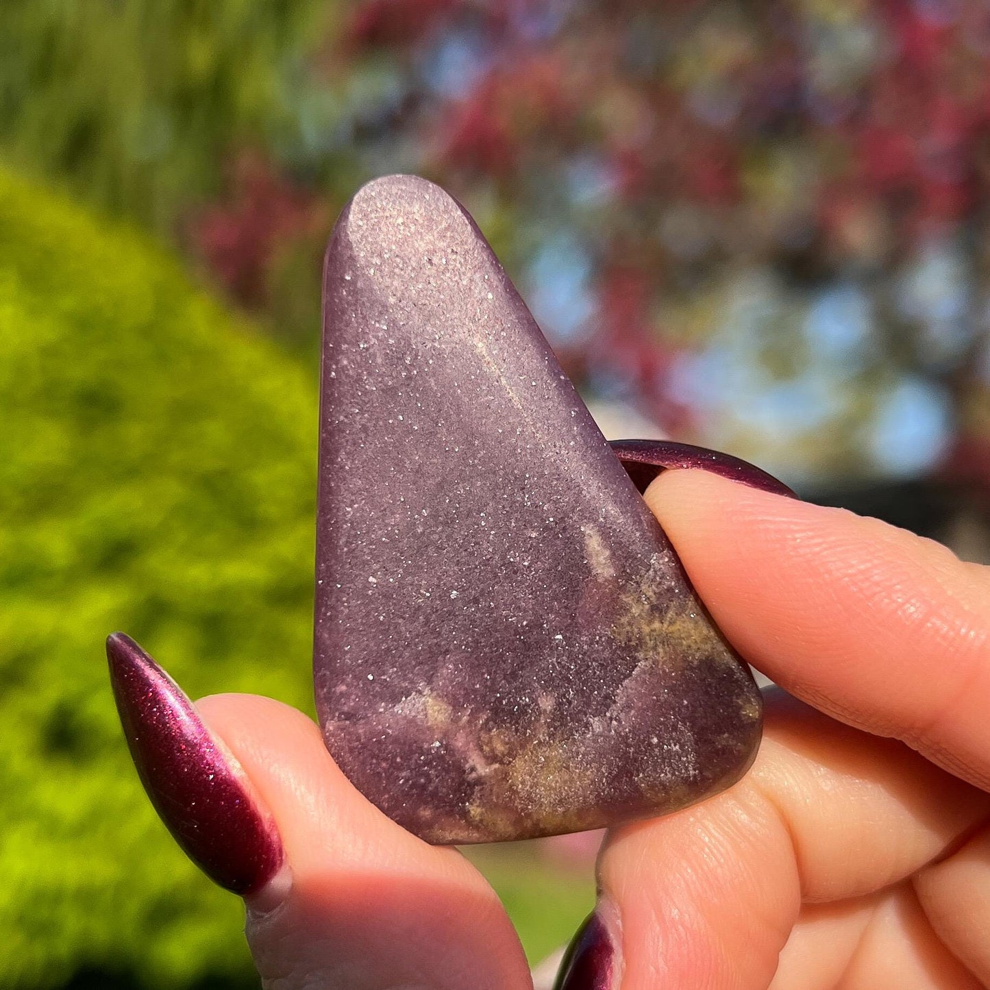 Midnight Euphoralite Palm Stone