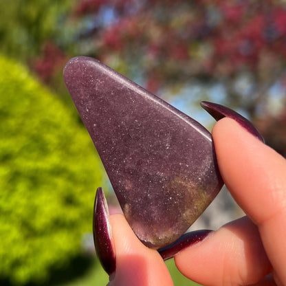 Midnight Euphoralite Palm Stone