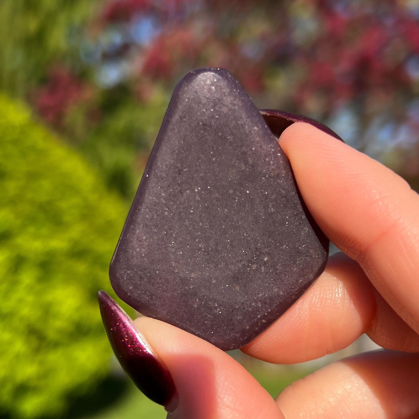 Midnight Euphoralite Palm Stone