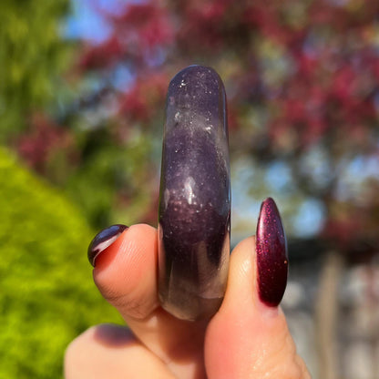 Midnight Euphoralite Palm Stone