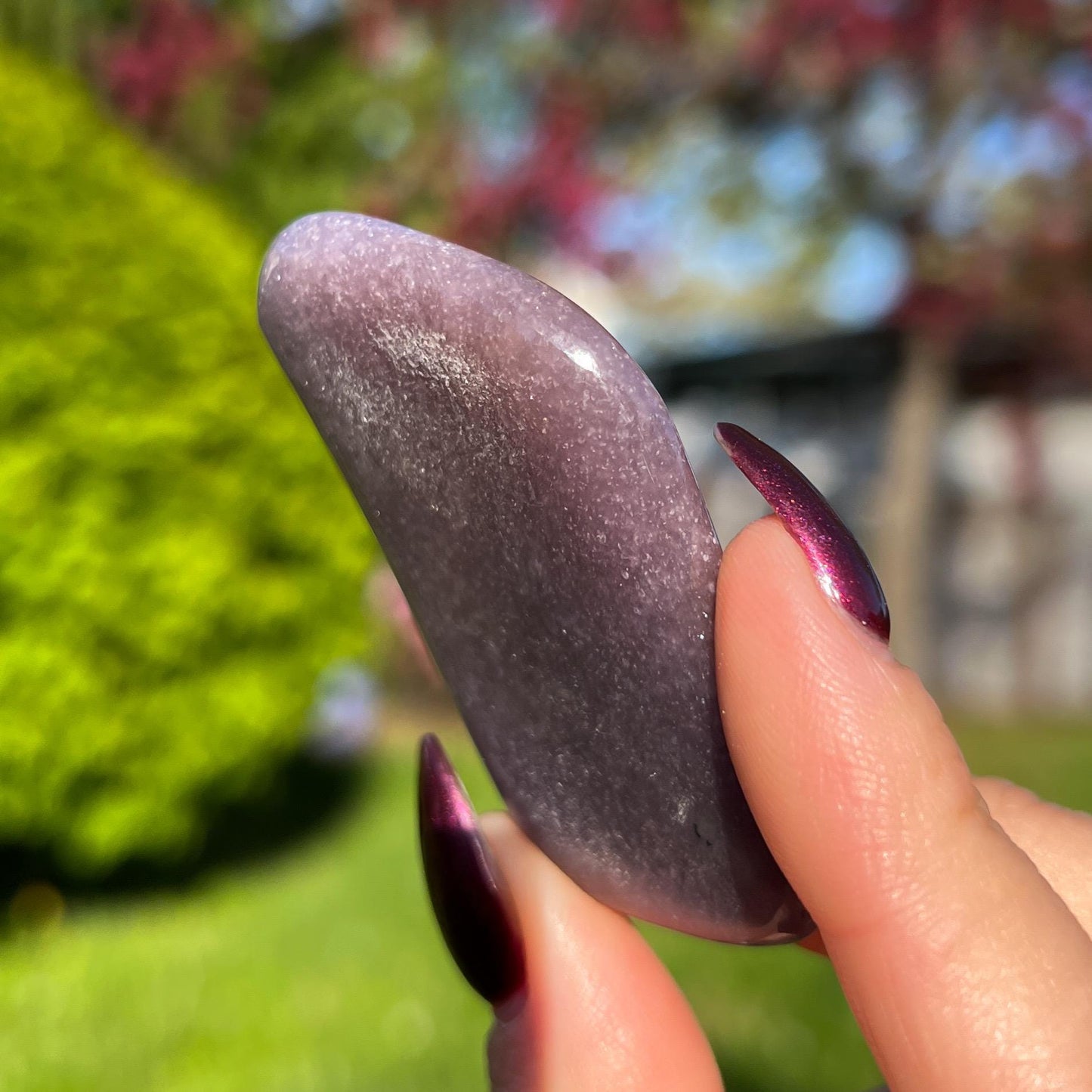 Lavender Euphoralite Palm Stone