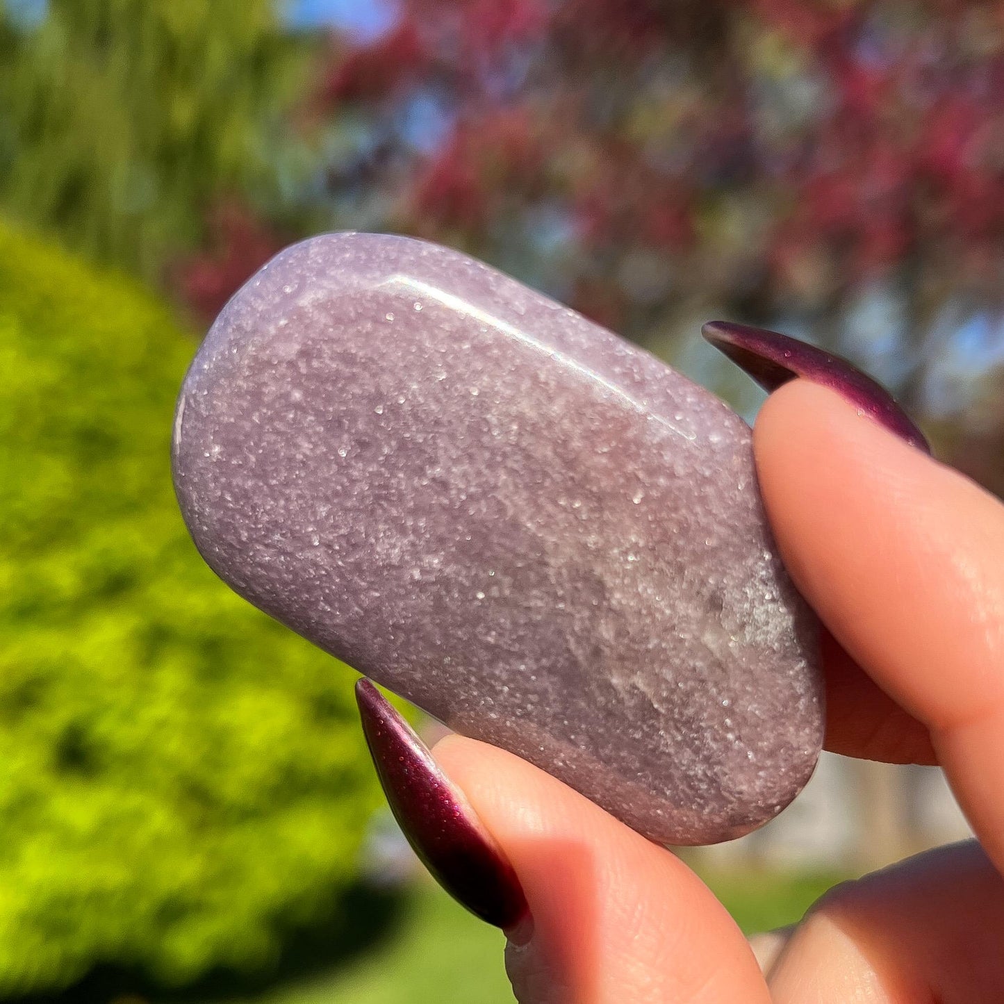 Lavender Euphoralite Palm Stone
