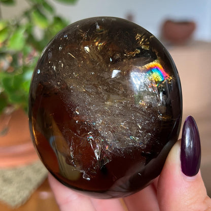 Rainbow Citrine Palm Stone XL