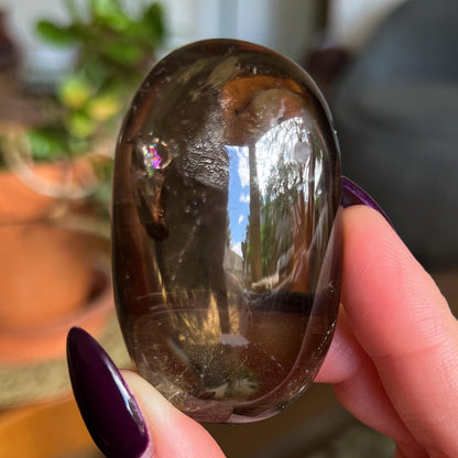 Rainbow Citrine Palm Stone