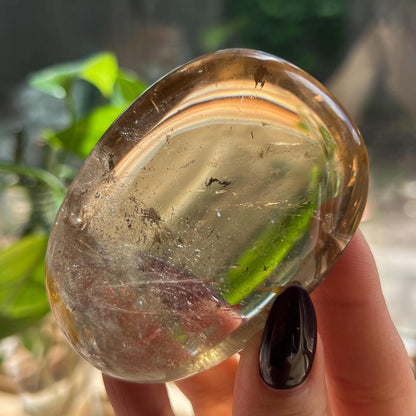 Rainbow Citrine Palm Stone