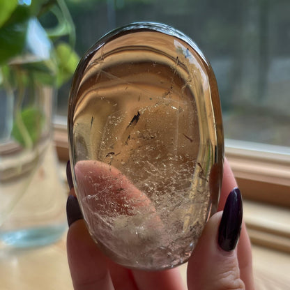 Rainbow Citrine Palm Stone