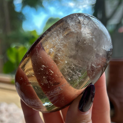 Rainbow Citrine Palm Stone