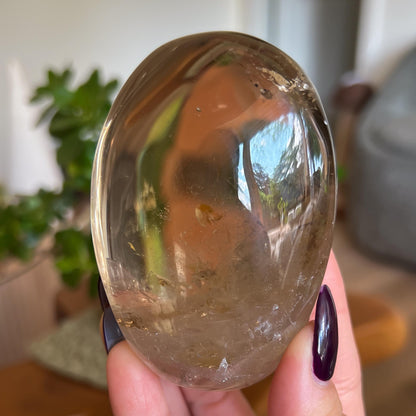 Rainbow Citrine Palm Stone