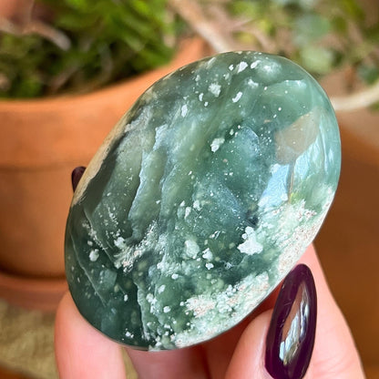 Green Jade Palm Stones