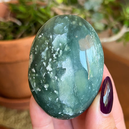 Green Jade Palm Stones