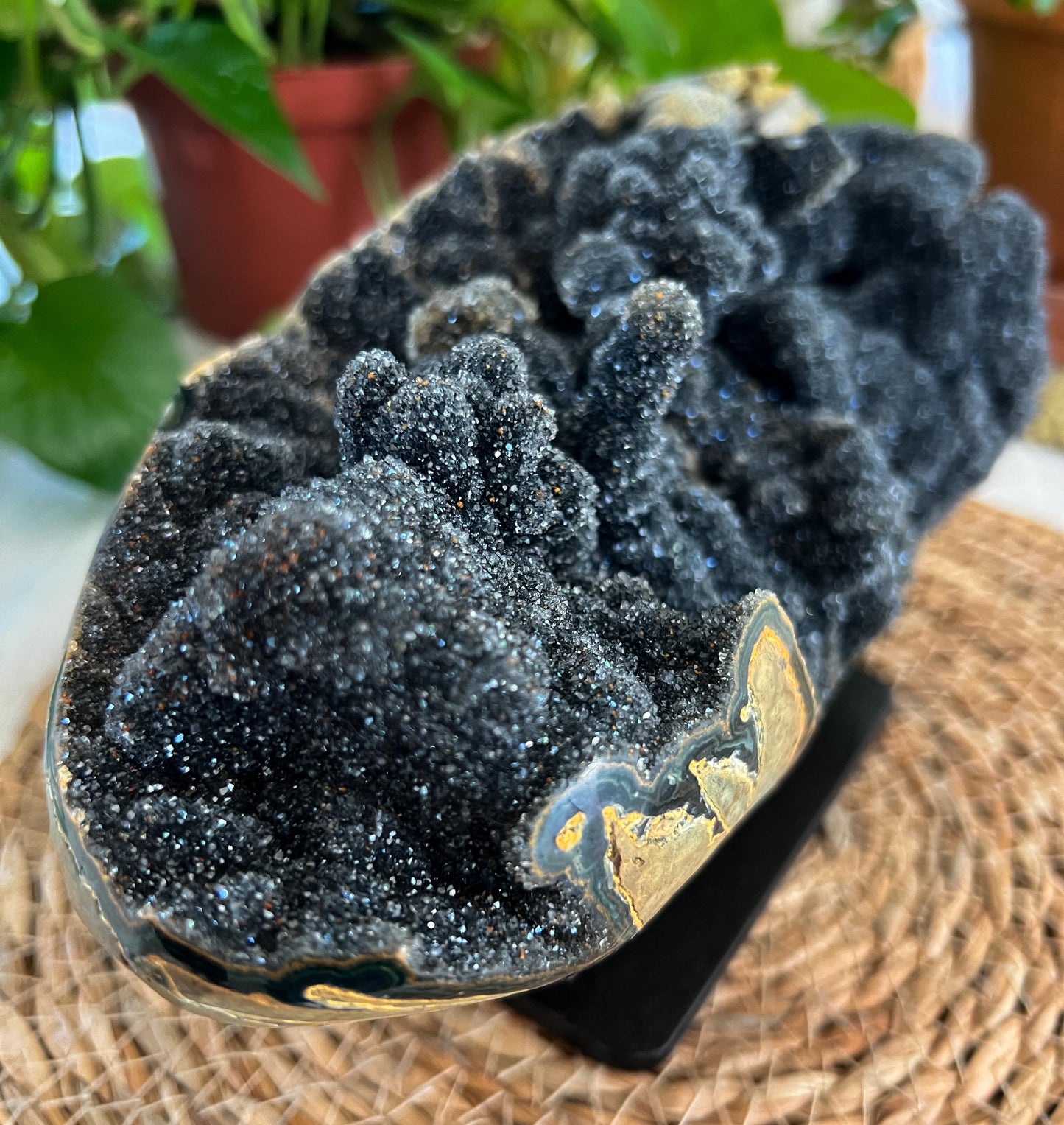 Black Amethyst Geode