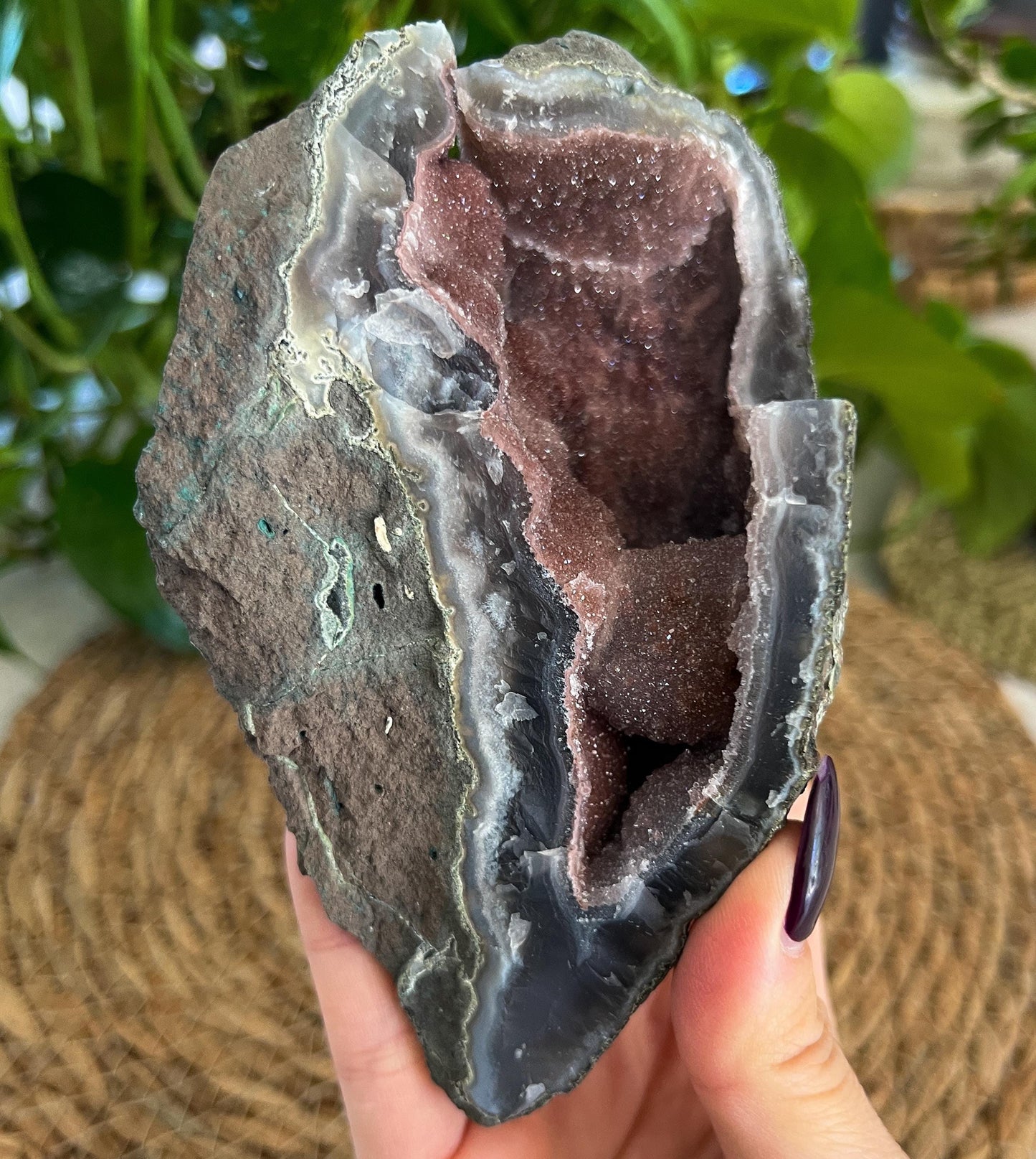 Druzy Red Agate Formation