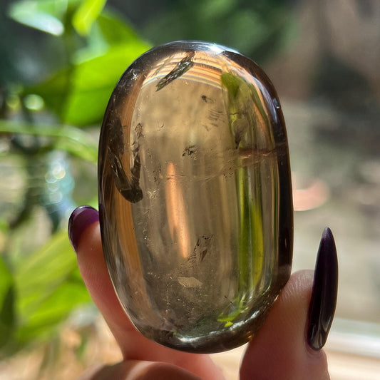 Rainbow Citrine Palm Stone