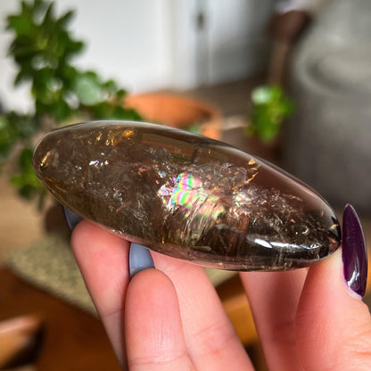 Rainbow Citrine Palm Stone