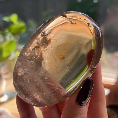 Rainbow Citrine Palm Stone