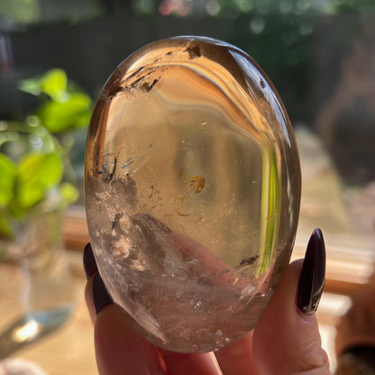 Rainbow Citrine Palm Stone