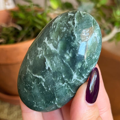 Green Jade Palm Stones