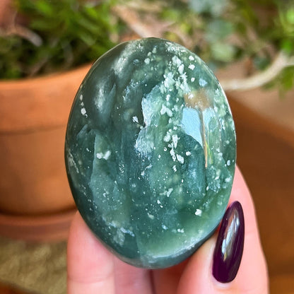 Green Jade Palm Stones