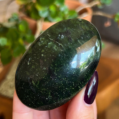 Glowing Serpentine Palm Stones