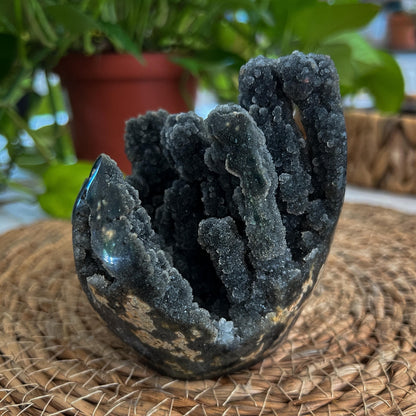 Black Galaxy Amethyst Geode
