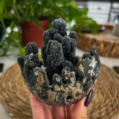 Black Galaxy Amethyst Geode