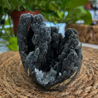 Black Galaxy Amethyst Geode