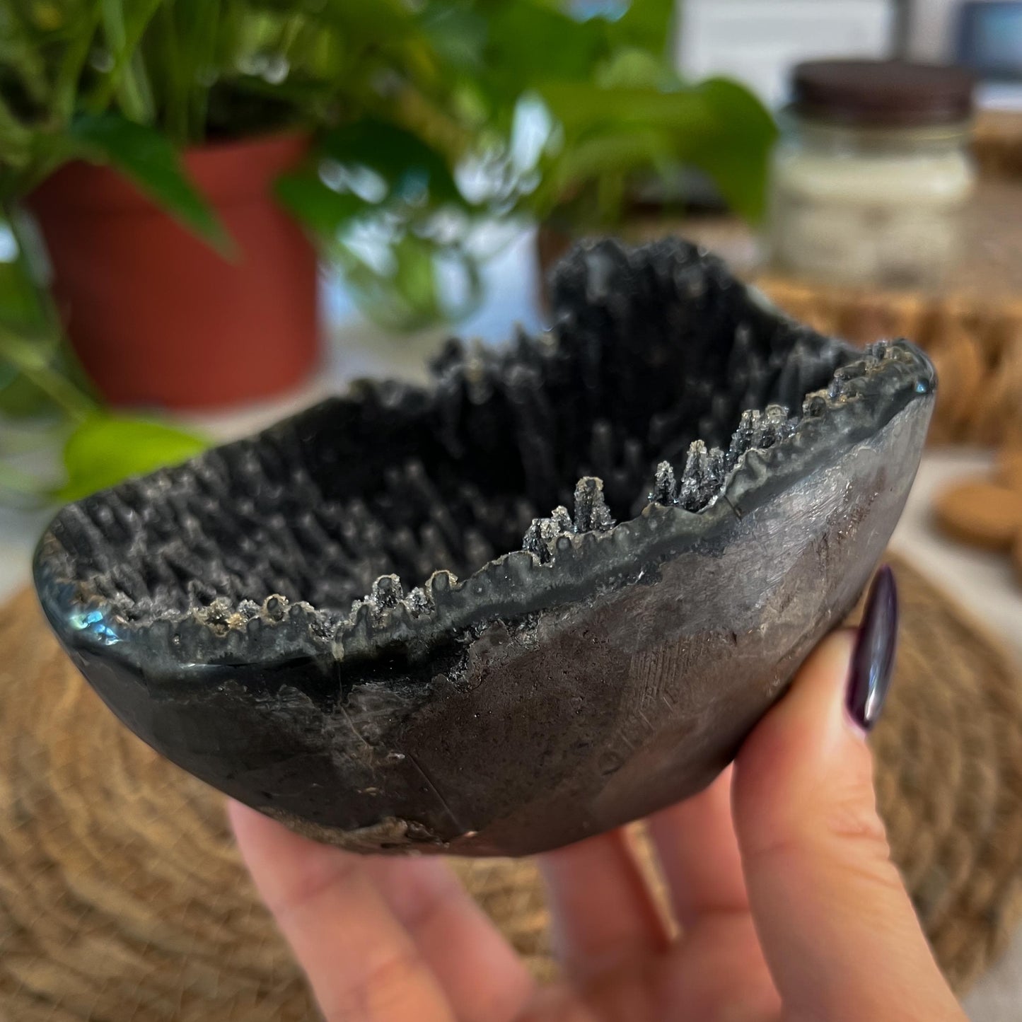 Black Galaxy Amethyst Geode