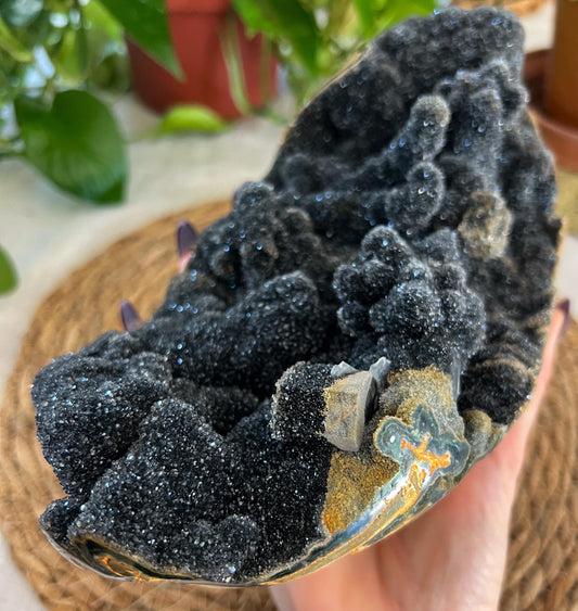 Black Amethyst Geode