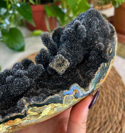 Black Amethyst Geode