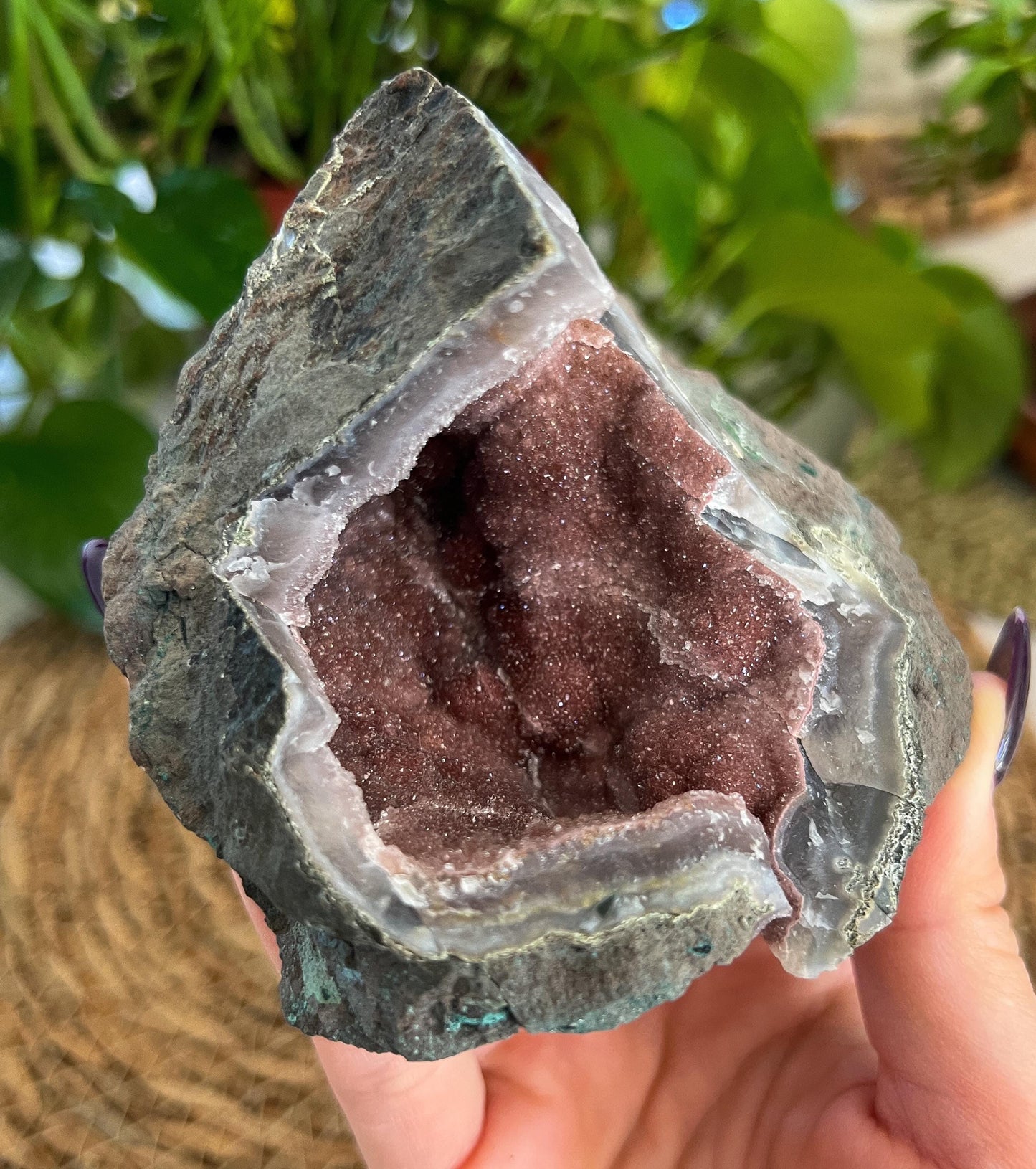 Druzy Red Agate Formation