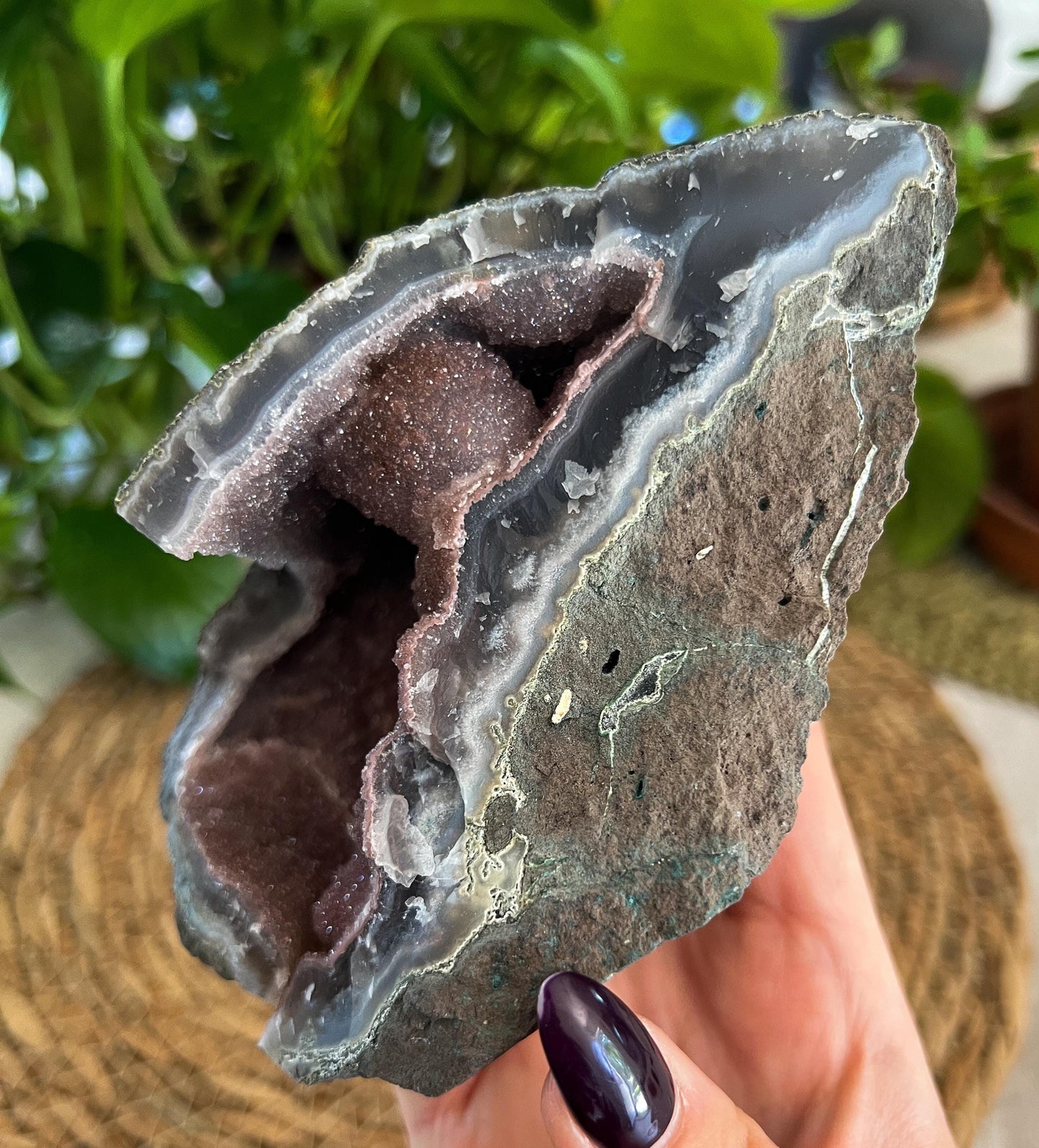 Druzy Red Agate Formation