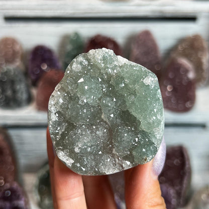Rainbow Amethyst Crystal Cathedral Geode: Spiritual Reiki Centerpiece