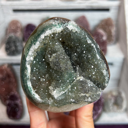 Rainbow Amethyst Crystal Cathedral Geode: Spiritual Reiki Centerpiece