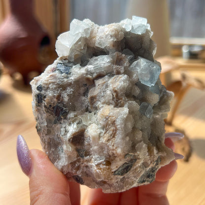 Sky Blue Cubic Fluorite