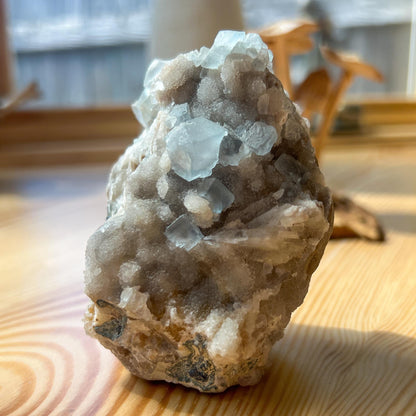 Sky Blue Cubic Fluorite