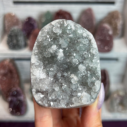 Rainbow Amethyst Crystal Cathedral Geode: Spiritual Reiki Centerpiece