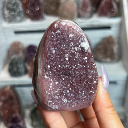 Rainbow Amethyst Crystal Cathedral Geode: Spiritual Reiki Centerpiece