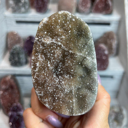Rainbow Amethyst Crystal Cathedral Geode: Spiritual Reiki Centerpiece