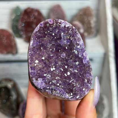 Rainbow Amethyst Crystal Cathedral Geode: Spiritual Reiki Centerpiece
